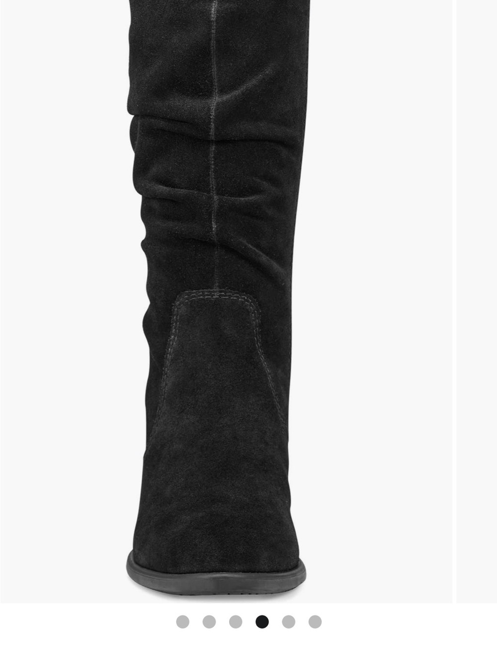 Earth Black Suede Mid-Calf Block Heel Boots - Picture 4 of 6